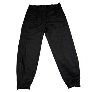 Nili Lotan Arliss Cargo Pant Zippered Cuffs Black Size 4